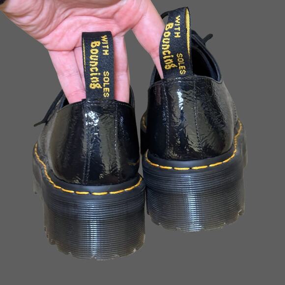 Dr. Martens 1461 Distressed Patent Leather Quad TC USM9 USL10 NWOB - Picture 5 of 6
